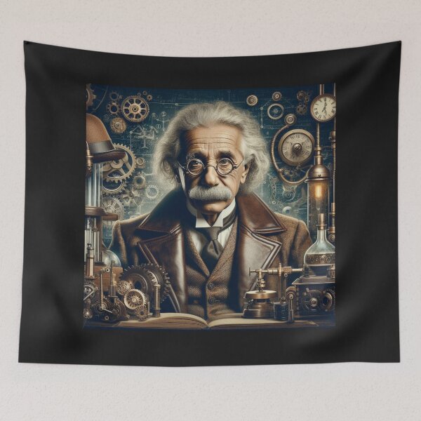 Item preview,  Albert Einstein Steampunk  designed and sold by sevenmountains.