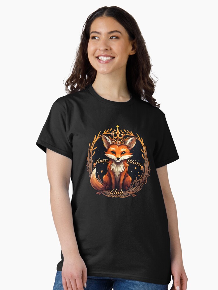 Thumbnail 1 of 7, Classic T-Shirt, Vixen Wives Club Queen Vixen designed and sold by Vixen-Games.