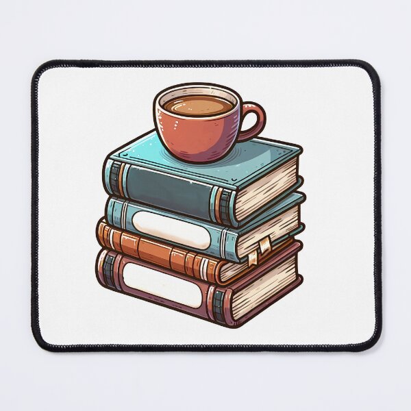 Item preview, Book Pile Coffee designed and sold by KD Merch.