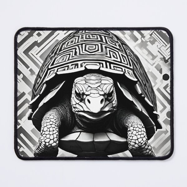 Item preview, Black and white 3D turtle illusion 4 designed and sold by gao7650.