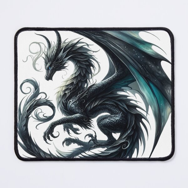 Item preview, Fantasy Black Dragon designed and sold by Eiwaprints.