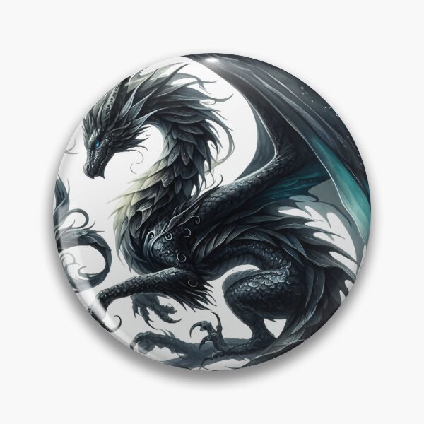 Item preview, Fantasy Black Dragon designed and sold by Eiwaprints.