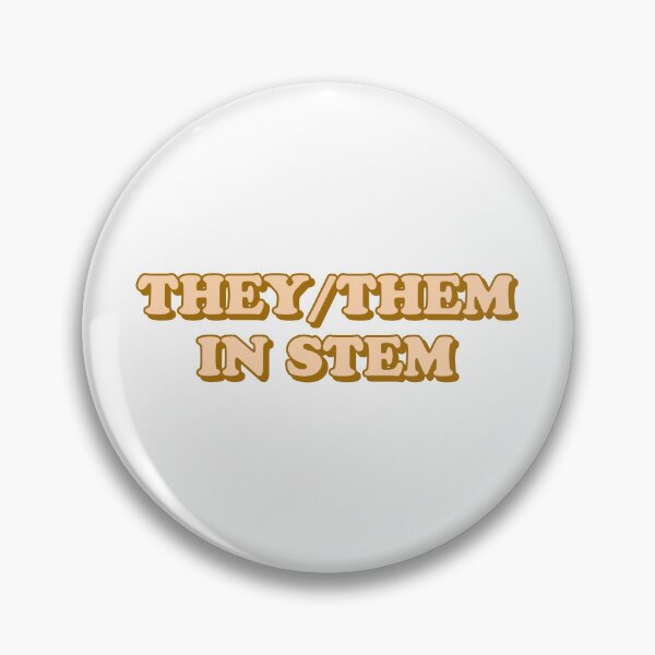 Item preview, they/them in stem designed and sold by wordswithfonts.