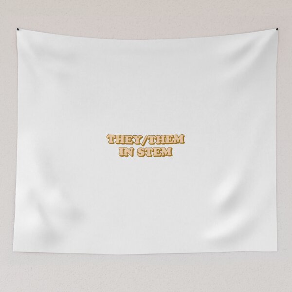 Item preview, they/them in stem designed and sold by wordswithfonts.