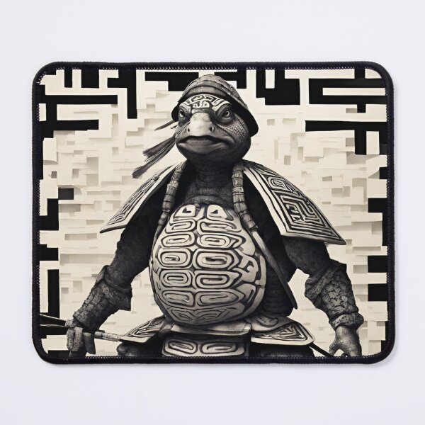 Item preview, Black and white 3D turtle illusion 6 designed and sold by gao7650.