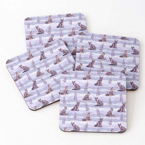 Item preview, Bush Lupine and Urocyon Littoralis Island Fox California channel islands wildlife designed and sold by AlchemyColor.