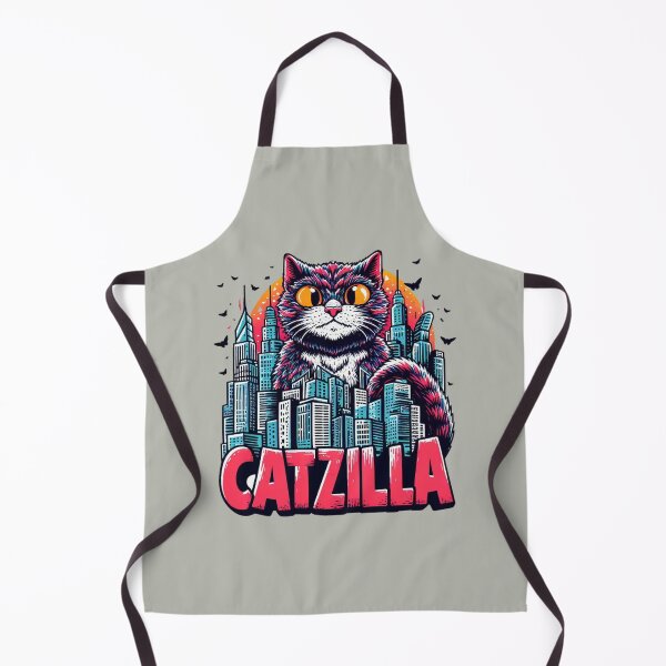 Item preview, Retro Vintage Catzilla Funny Cat designed and sold by Cree8if.