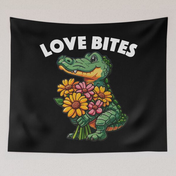 Item preview, Crocodile - Love Bites (with White Lettering) designed and sold by VelvetRoom.