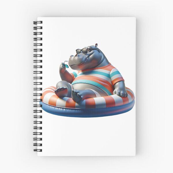 Item preview, Hypnotic Hippo: Poolside Relaxation designed and sold by 0penvimark.