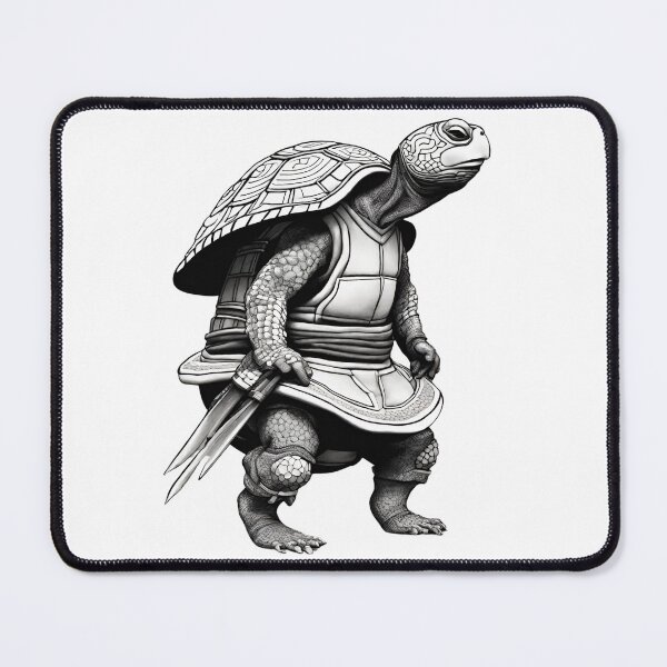 Item preview, Black and white Ninja turtle designed and sold by gao7650.