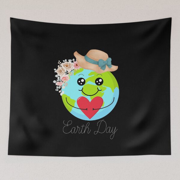 Item preview, Happy Earth Day With Cute Floral Earth Day Men Women Kids designed and sold by BlueGoldArt.