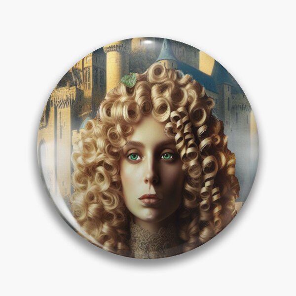 Item preview, Mélusine in front of one of the castles she built in one night designed and sold by Valérie Ozanon.