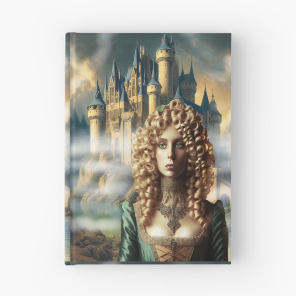 Item preview, Mélusine in front of one of the castles she built in one night designed and sold by Valérie Ozanon.