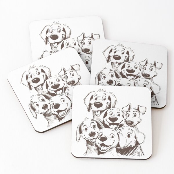 Item preview, Cute Doodle Dogs designed and sold by NicolasGlowArt.