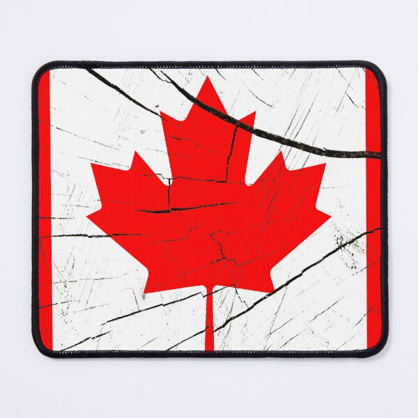 Item preview, Rustic Red White Leaf Wood Canada Flag designed and sold by Blok45.