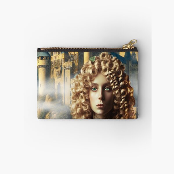 Item preview, Mélusine in front of one of the castles she built in one night designed and sold by Valérie Ozanon.