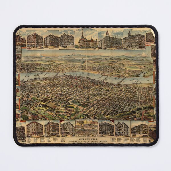 Item preview, Portland, Oregon (1890) designed and sold by allhistory.