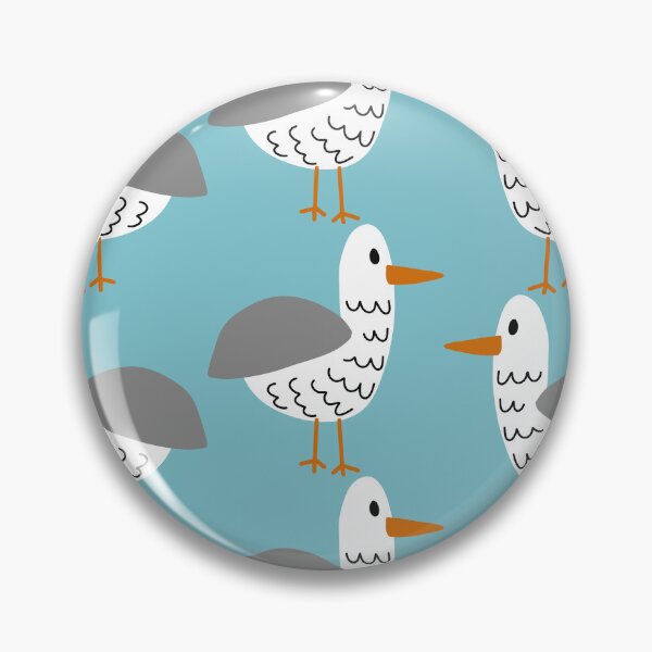 Item preview, Seagull Beach Party Pattern (blue) designed and sold by Design Minds Boutique.