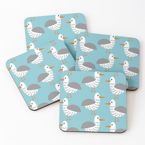 Item preview, Seagull Beach Party Pattern (blue) designed and sold by Design Minds Boutique.