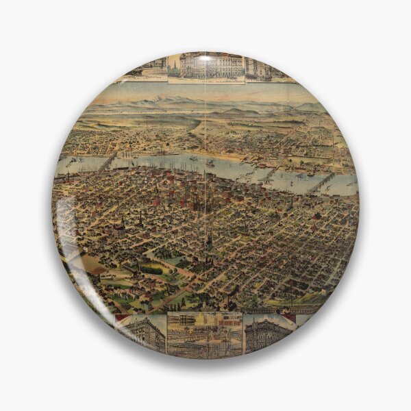 Item preview, Portland, Oregon (1890) designed and sold by allhistory.