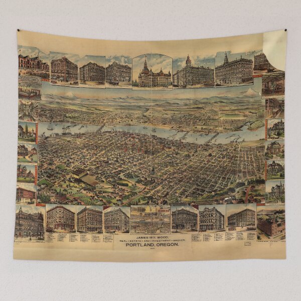 Item preview, Portland, Oregon (1890) designed and sold by allhistory.