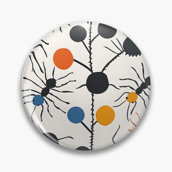 Item preview, Ants molecules contemporary pattern  designed and sold by Folksy Living.