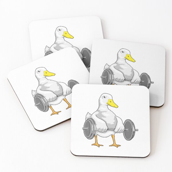 Item preview, Duck Bodybuilder Dumbbell Bodybuilding designed and sold by Snabdesign84.