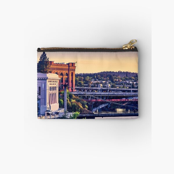 Item preview, Sunset Over Washington Water Power, Spokane River designed and sold by Acorns + Oak Photography.