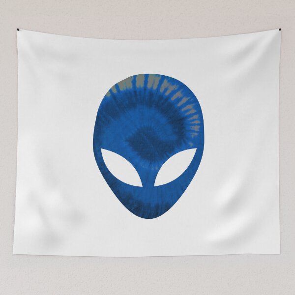 Item preview, Alien Head Extra-terrestrial Dark Blue Scary Aliens designed and sold by shirtkings.