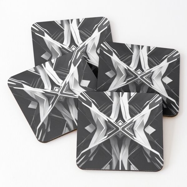 Item preview, Geometric abstract lines, Black and white, Clock, Home interior designed and sold by Ivan333Croatia.