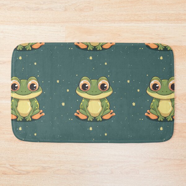 Item preview, Adorable Frog Illustration on Starry Night Backdrop designed and sold by PICbyFemke.