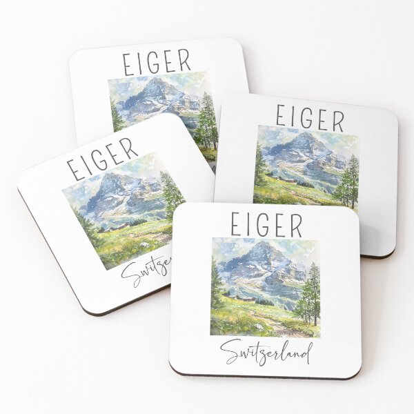Item preview, Watercolor Design of Eiger - Switzerland designed and sold by Sketch-Shack.