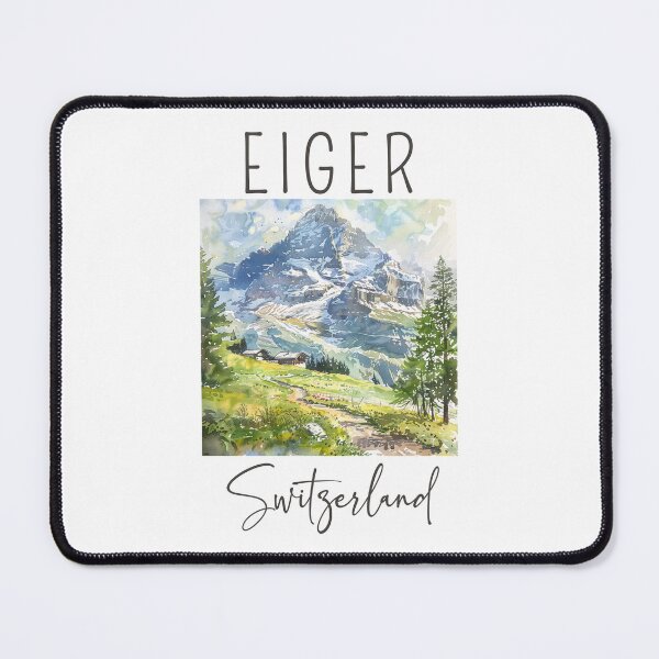 Item preview, Watercolor Design of Eiger - Switzerland designed and sold by Sketch-Shack.