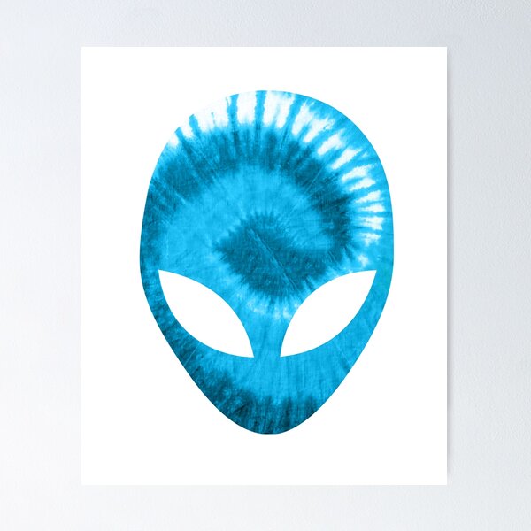 Item preview, Alien Extra-terrestrial Light Blue Holographic Glow designed and sold by shirtkings.