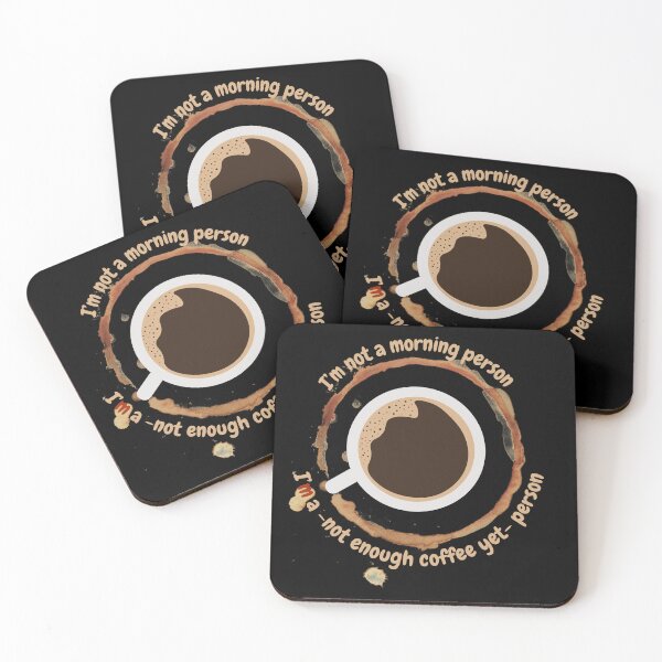 Item preview, I'm a not enough coffee yet person, funny design for coffee lovers designed and sold by NoetherSym.
