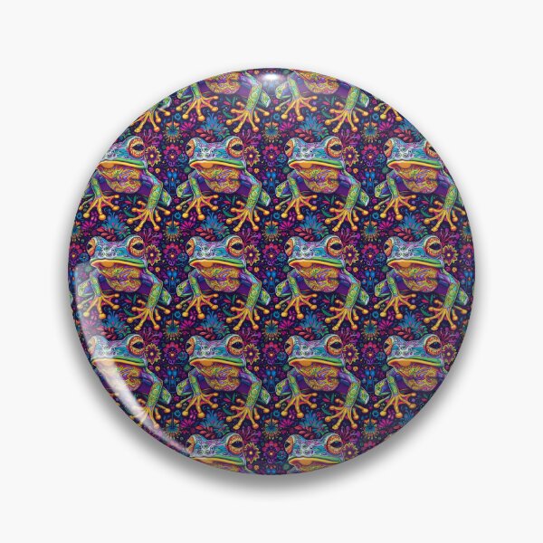 Item preview, Vivid Floral Fantasy Frog Illustration designed and sold by PICbyFemke.