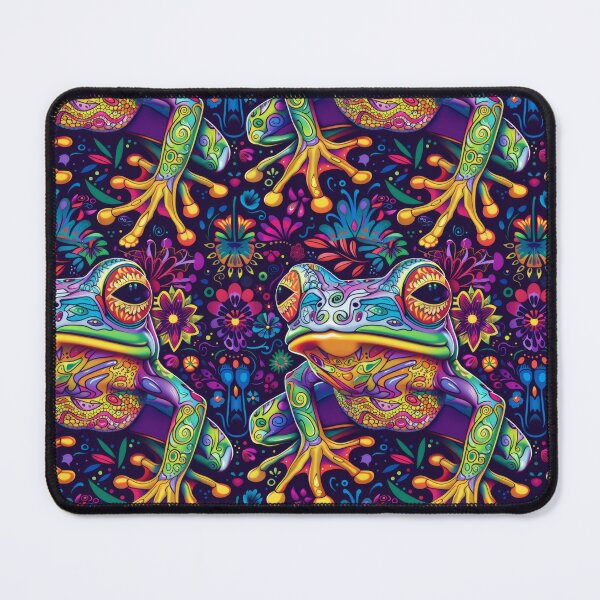 Item preview, Vivid Floral Fantasy Frog Illustration designed and sold by PICbyFemke.