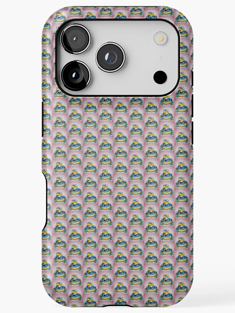 Thumbnail 1 of 4, iPhone Case, Python Snake designed and sold by PixelPopsShop.