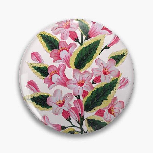 Item preview, Botonical Pink Japanese Flowers designed and sold by Malshiyuki.