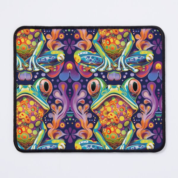 Item preview, Psychedelic Visionary Frog with Abstract Motifs designed and sold by PICbyFemke.