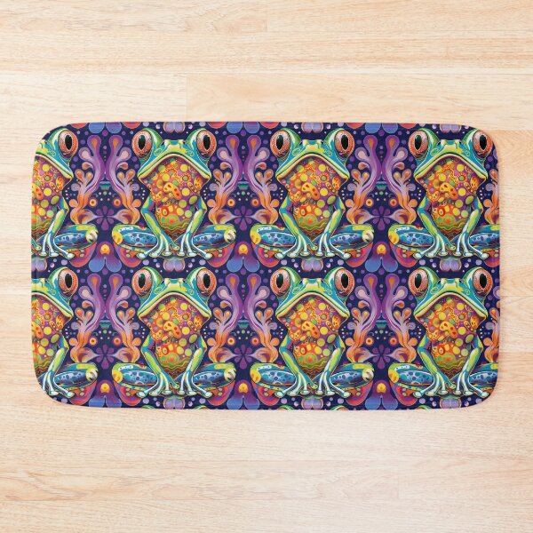 Item preview, Psychedelic Visionary Frog with Abstract Motifs designed and sold by PICbyFemke.