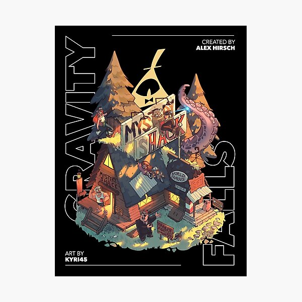 Item preview, Gravity Falls - Fand-Home (black) designed and sold by Kyri45.