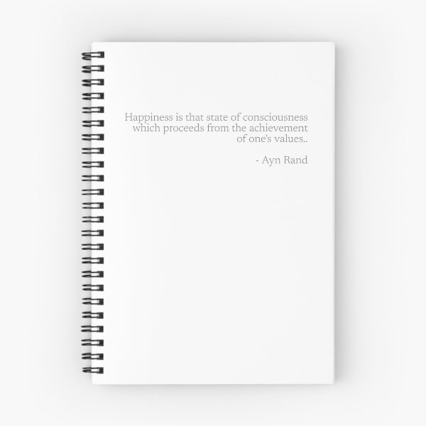 Item preview, Quote of Ayn Rand about happiness designed and sold by Heloisa Facchin.