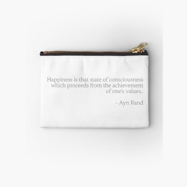 Item preview, Quote of Ayn Rand about happiness designed and sold by Heloisa Facchin.