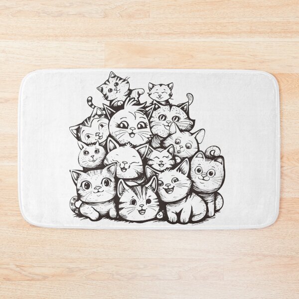 Item preview, Cute Doodle Cats designed and sold by NicolasGlowArt.
