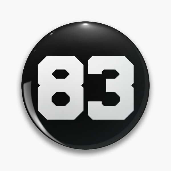 Item preview, 83, eighty-three, white, University designed and sold by Numbers-Art.