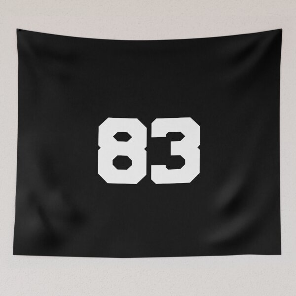 Item preview, 83, eighty-three, white, University designed and sold by Numbers-Art.