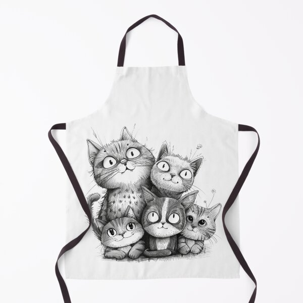 Item preview, Adorable Doodle Cats designed and sold by NicolasGlowArt.