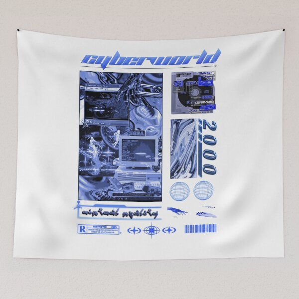 Item preview, Cybercore World Y2K Design designed and sold by Cyber-Cyanide.
