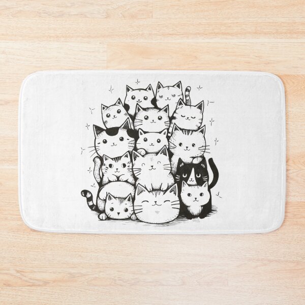 Item preview, Cute Doodle Cats  designed and sold by NicolasGlowArt.
